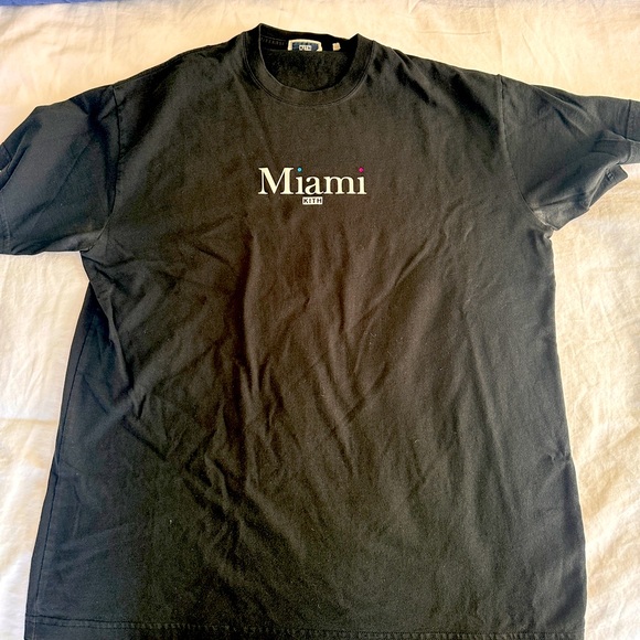 Kith Miami Logo T-Shirt - Black - Picture 1 of 3